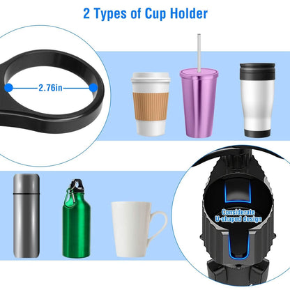 4-in-1 Car Cup Holder Tray Food Table - A-1 Thread Vault