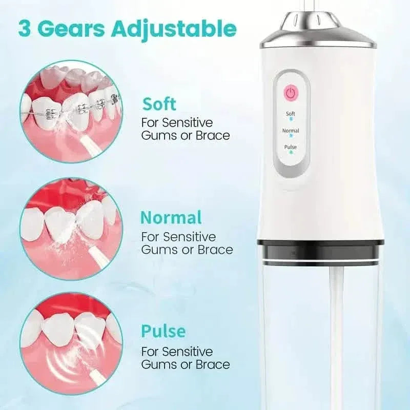 4-in-1 Cordless Water Flossers Oral Irrigator With DIY Mode 4 Jet Tips - A-1 Thread Vault