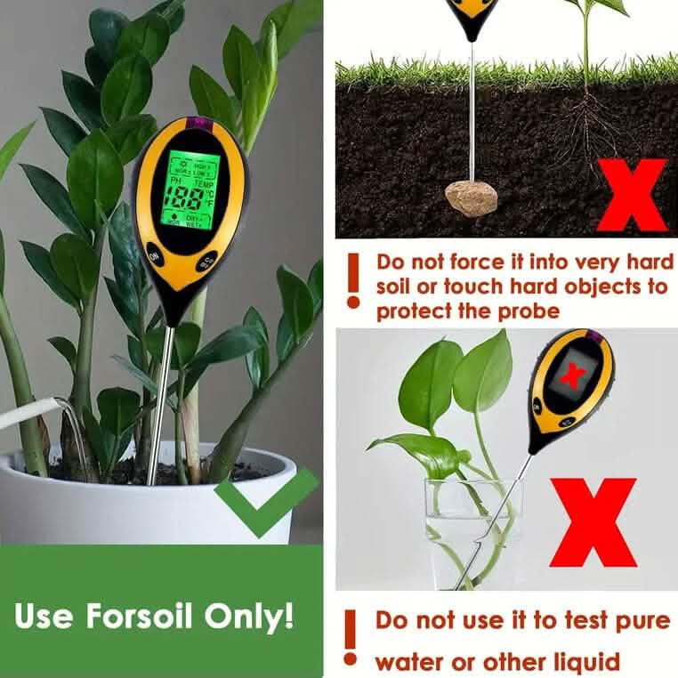 4-in-1 Digital Soil Moisture Meter - A-1 Thread Vault