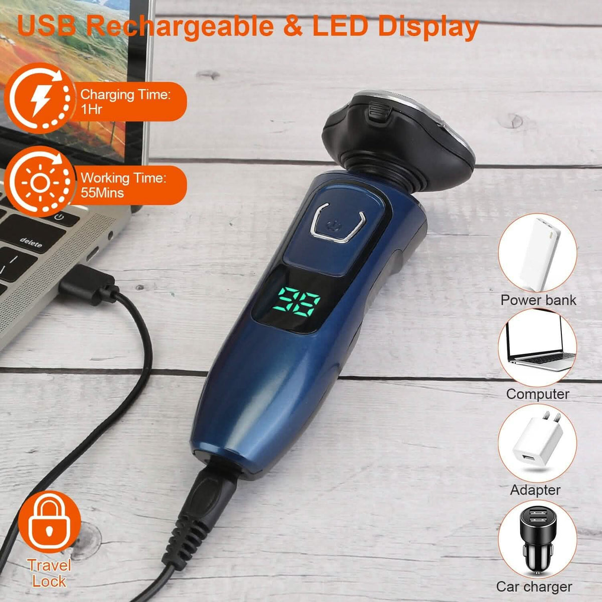 4-In-1 Electric Razor Shaver Rechargeable Cordless - A-1 Thread Vault