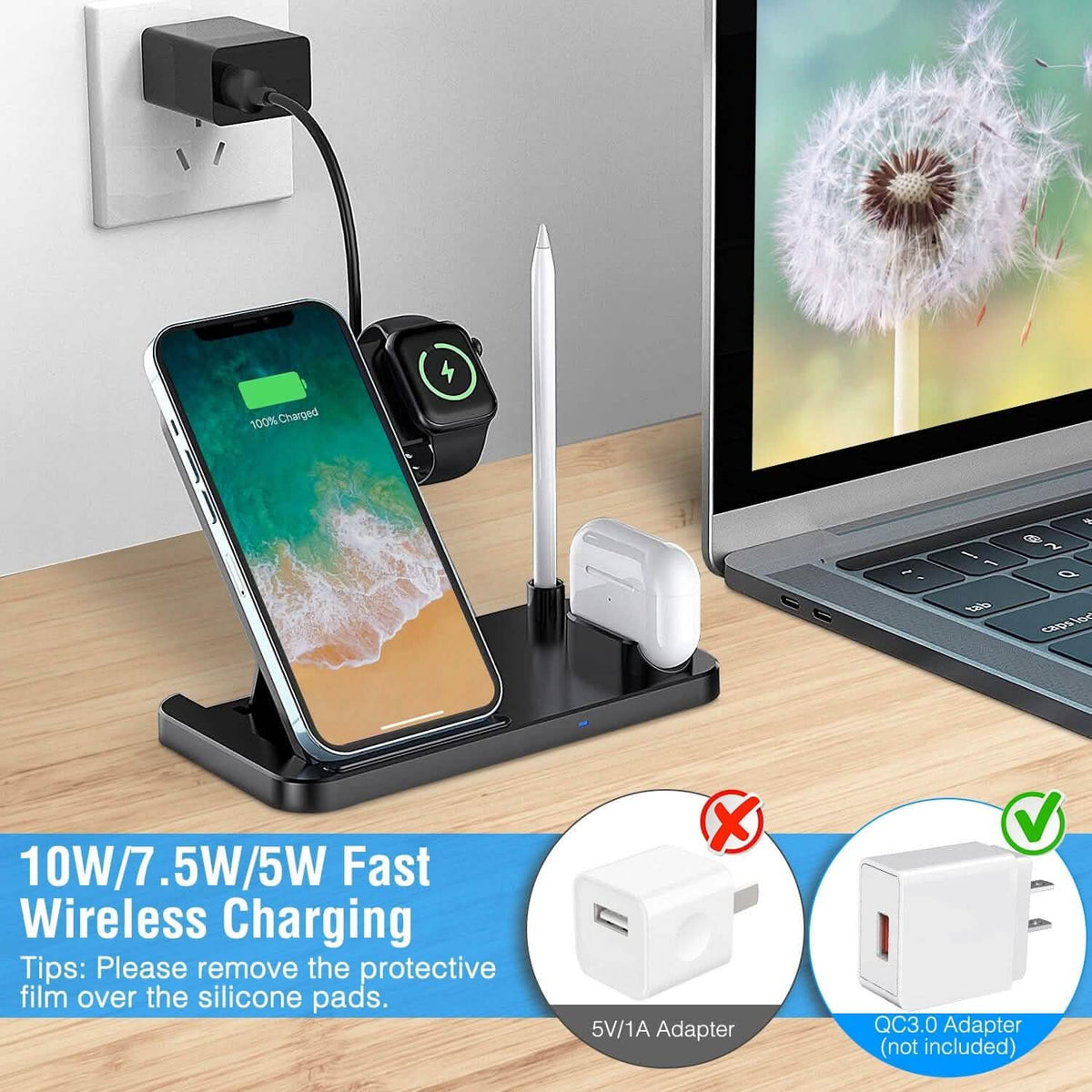4-in-1 Foldable Wireless Charger - A-1 Thread Vault