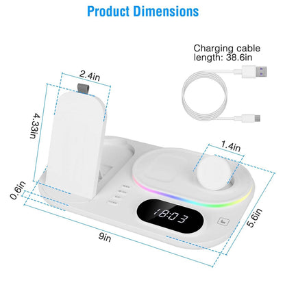 4-in-1 Foldable Wireless Charging Station Stand Dock - A-1 Thread Vault