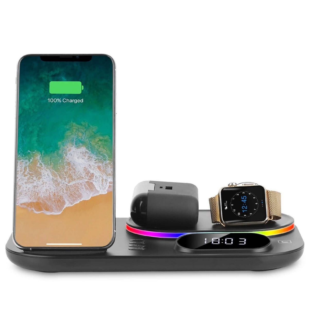 4-in-1 Foldable Wireless Charging Station Stand Dock - A-1 Thread Vault