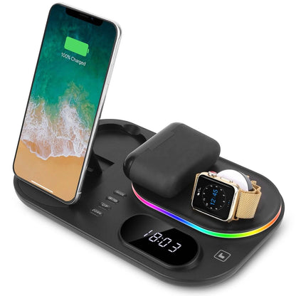 4-in-1 Foldable Wireless Charging Station Stand Dock - A-1 Thread Vault