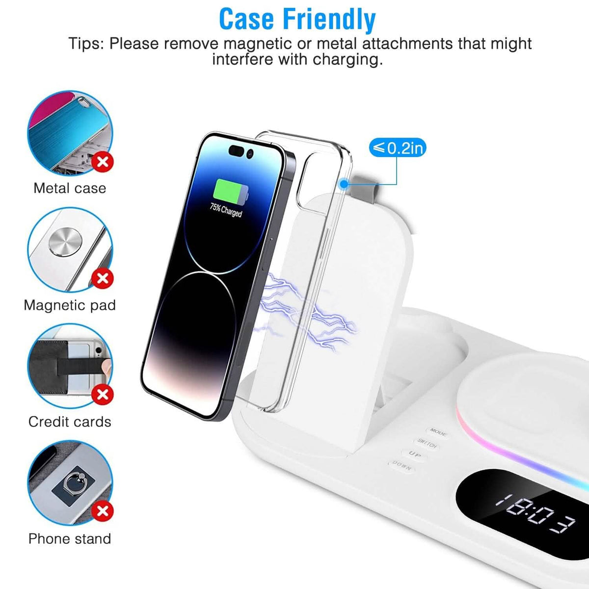 4-in-1 Foldable Wireless Charging Station Stand Dock - A-1 Thread Vault