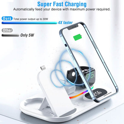 4-in-1 Foldable Wireless Charging Station Stand Dock - A-1 Thread Vault