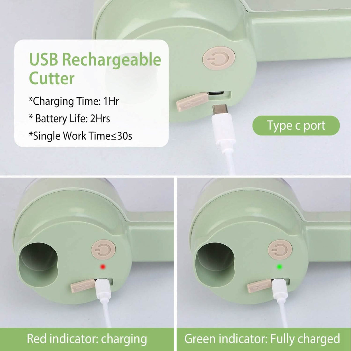 4-in-1 Handheld Electric Vegetable Chopper, Grinder, Slicer and Dicer - A-1 Thread Vault