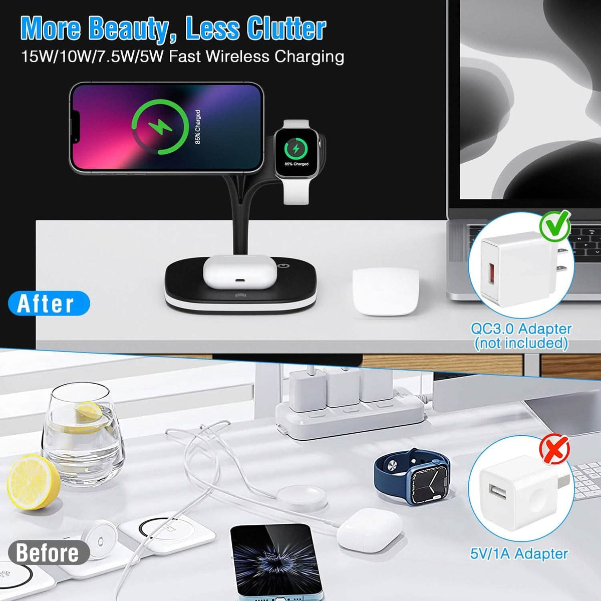 4-in-1 Magnetic Wireless Charging Station Dock - A-1 Thread Vault