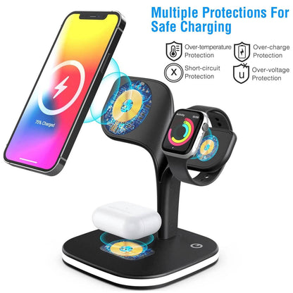 4-in-1 Magnetic Wireless Charging Station Dock - A-1 Thread Vault