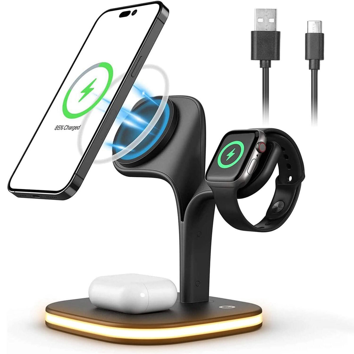 4-in-1 Magnetic Wireless Charging Station Dock - A-1 Thread Vault