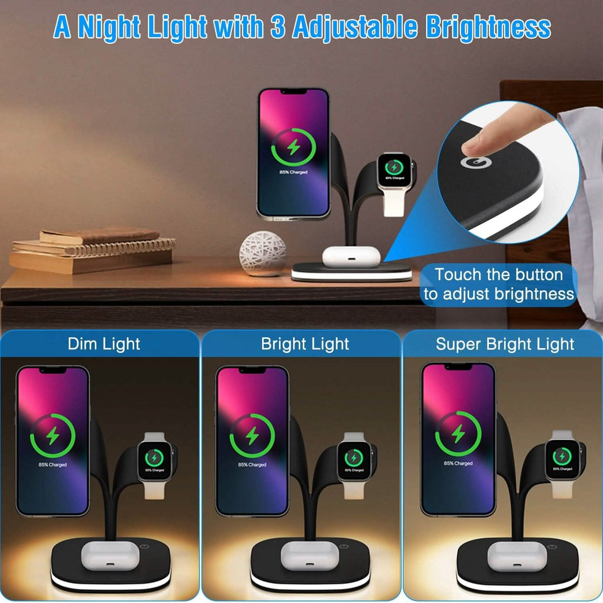 4-in-1 Magnetic Wireless Charging Station Dock - A-1 Thread Vault