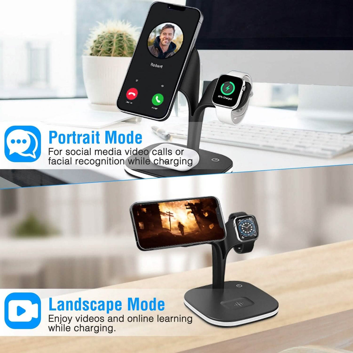 4-in-1 Magnetic Wireless Charging Station Dock - A-1 Thread Vault