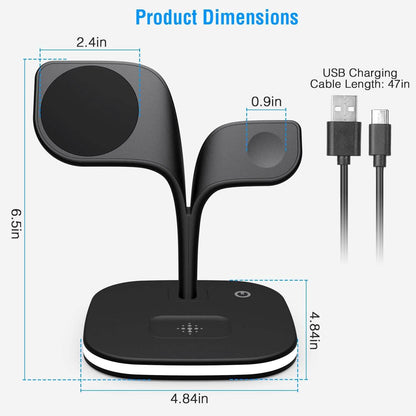 4-in-1 Magnetic Wireless Charging Station Dock - A-1 Thread Vault