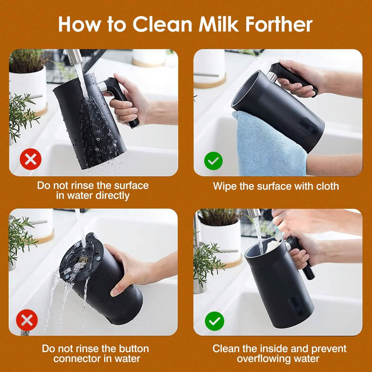 4-in-1 Multifunctional Milk Frother Steamer - A-1 Thread Vault