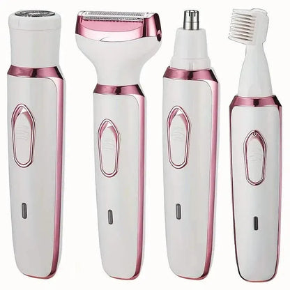 4-in-1 Silky-Smooth Electric Shaver for Women - Wet/Dry, USB Rechargeable & Portable for Full Body Use - A-1 Thread Vault