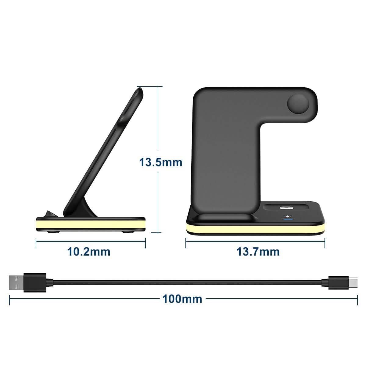 4-in-1 Wireless Charging Stand with Night Light - A-1 Thread Vault