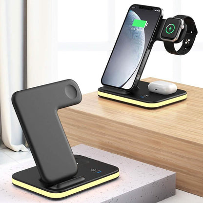 4-in-1 Wireless Charging Stand with Night Light - A-1 Thread Vault
