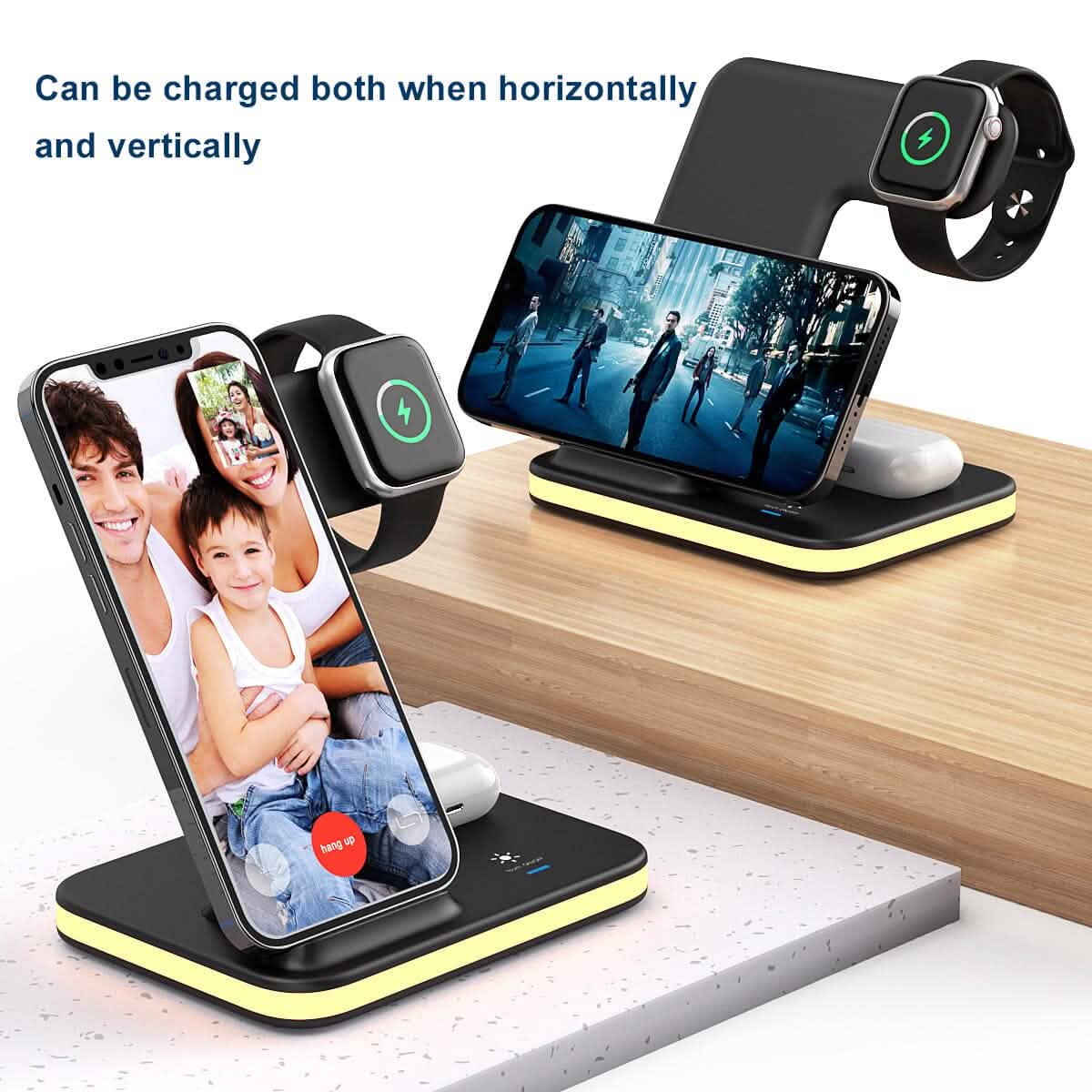 4-in-1 Wireless Charging Stand with Night Light - A-1 Thread Vault