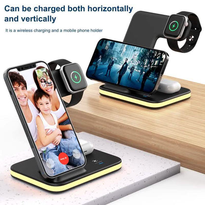 4-in-1 Wireless Charging Stand with Night Light - A-1 Thread Vault