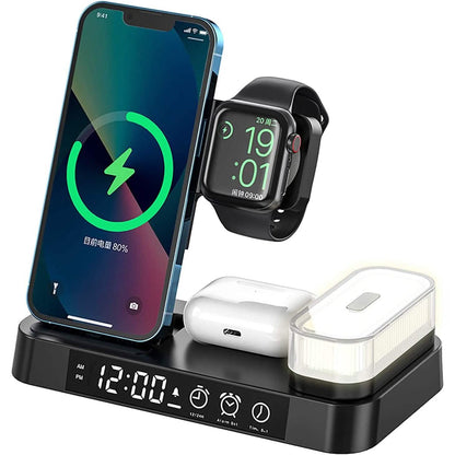 4-in-1 Wireless Charging Station with LED Night Light - A-1 Thread Vault
