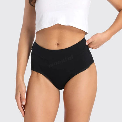 4 Layer Very Abundant Bamboo Period Panties for Heavy Flow Women Menstrual Panties Overnight High Waist Period Underwear - A-1 Thread Vault