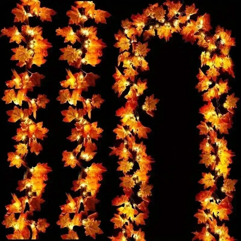 4-Pack: 2M 20LED Fall Garland Fall Decorations LED - A-1 Thread Vault