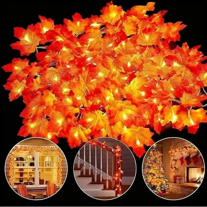 4-Pack: 2M 20LED Fall Garland Fall Decorations LED - A-1 Thread Vault