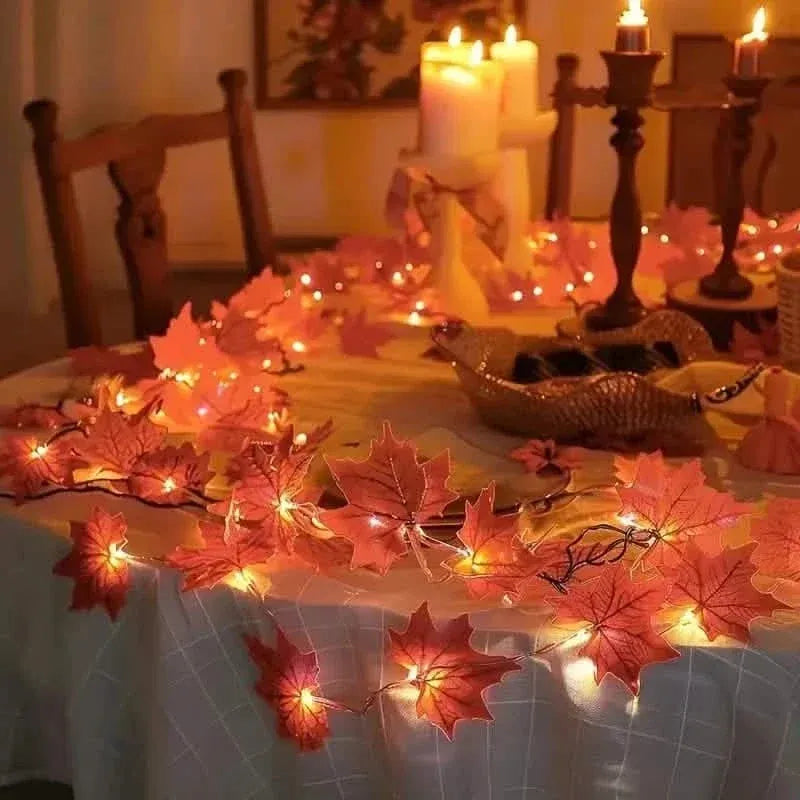 4-Pack: 2M 20LED Fall Garland Fall Decorations LED - A-1 Thread Vault