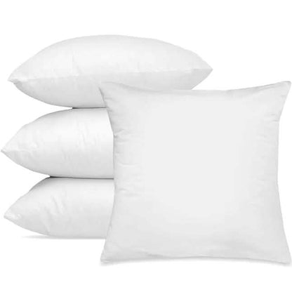 4-Pack: Decorative Throw Pillows Bed Sofa Couch Pillow Set Bounce Back Cushions - A-1 Thread Vault