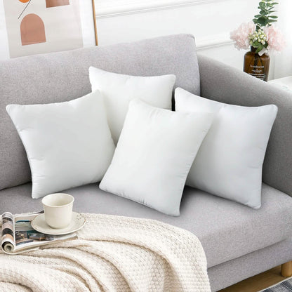 4-Pack: Decorative Throw Pillows Bed Sofa Couch Pillow Set Bounce Back Cushions - A-1 Thread Vault