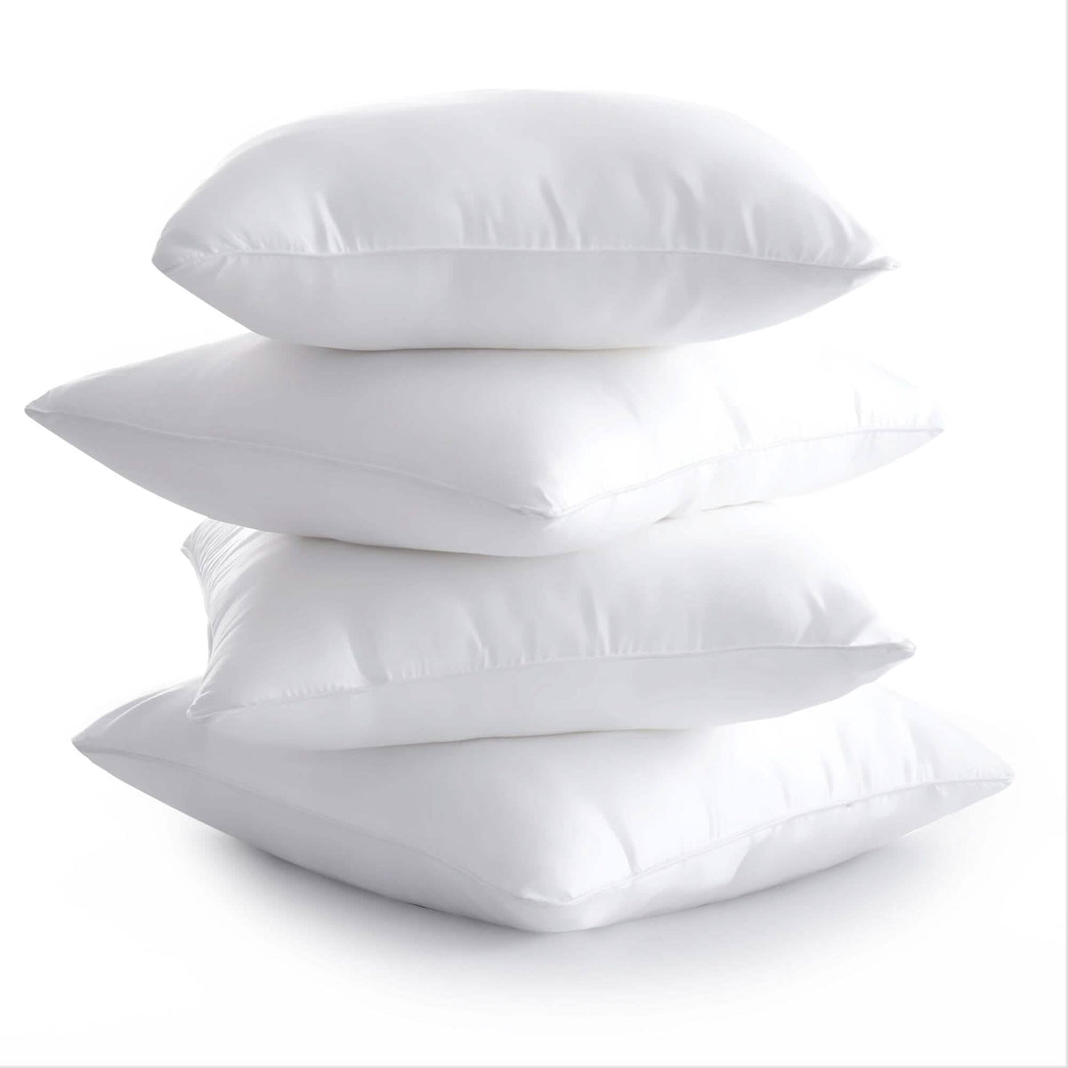 4-Pack: Decorative Throw Pillows Bed Sofa Couch Pillow Set Bounce Back Cushions - A-1 Thread Vault