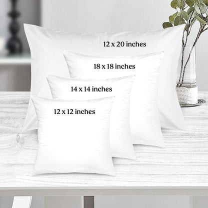 4-Pack: Decorative Throw Pillows Bed Sofa Couch Pillow Set Bounce Back Cushions - A-1 Thread Vault