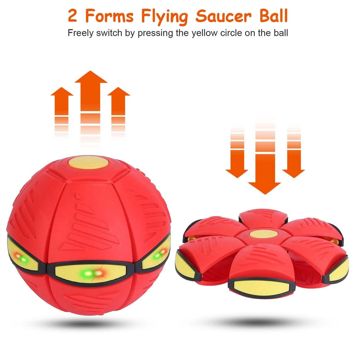 4-Pack: Flying Saucer Ball with LED Lights - A-1 Thread Vault