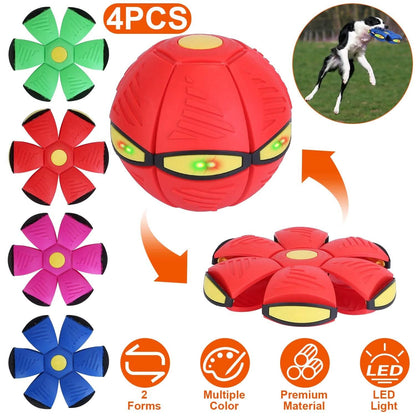 4-Pack: Flying Saucer Ball with LED Lights - A-1 Thread Vault