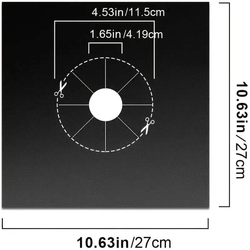 4-Pack: Gas Stove Burner Covers - Reusable Non-Stick PVC Stovetop Protector Liners - A-1 Thread Vault