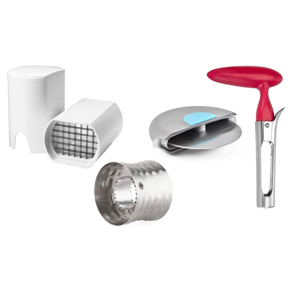 4-Pack: Kitchen Cutter, Slicer, Dicer, Peeler And Corer Gadgets - A-1 Thread Vault
