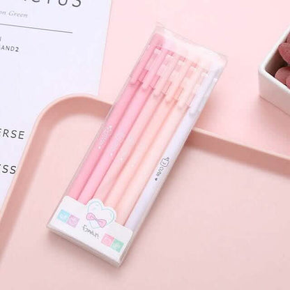 4-Pack: Morandi Color Gel Pen Kawaii Office School Student Stationery Supplies - A-1 Thread Vault