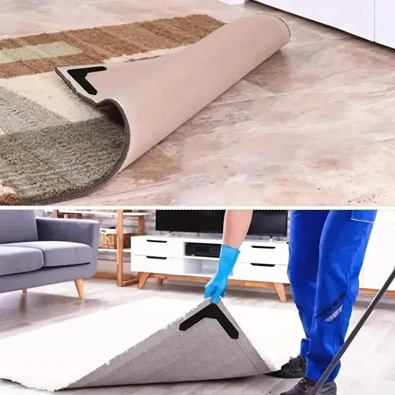 4-Pack: Reusable Non-Slip Carpet Rug Stickers - A-1 Thread Vault