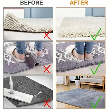4-Pack: Reusable Non-Slip Carpet Rug Stickers - A-1 Thread Vault