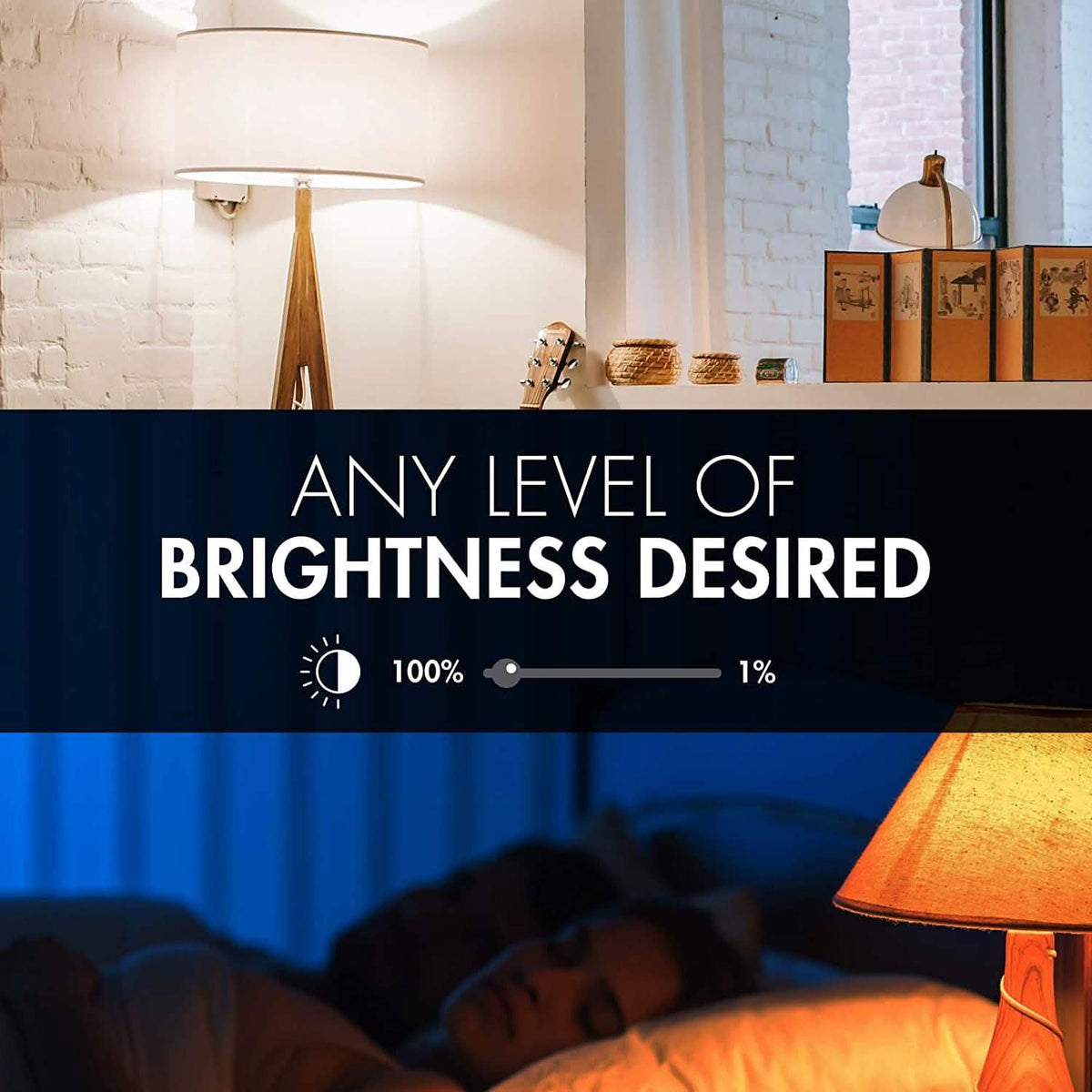 4-Pack: Smart WiFi LED Light Bulb with White and Color Changing Light Bulb - A-1 Thread Vault