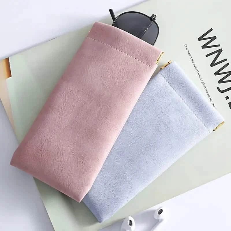 4-Pack: Soft PU Leather Reading Glasses Bag - A-1 Thread Vault