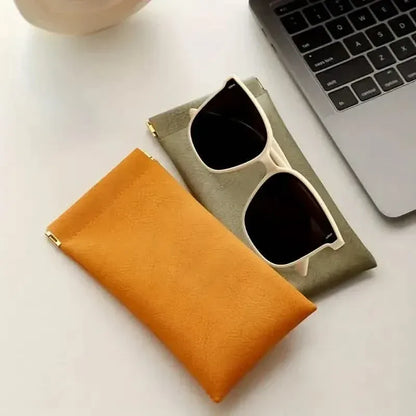 4-Pack: Soft PU Leather Reading Glasses Bag - A-1 Thread Vault
