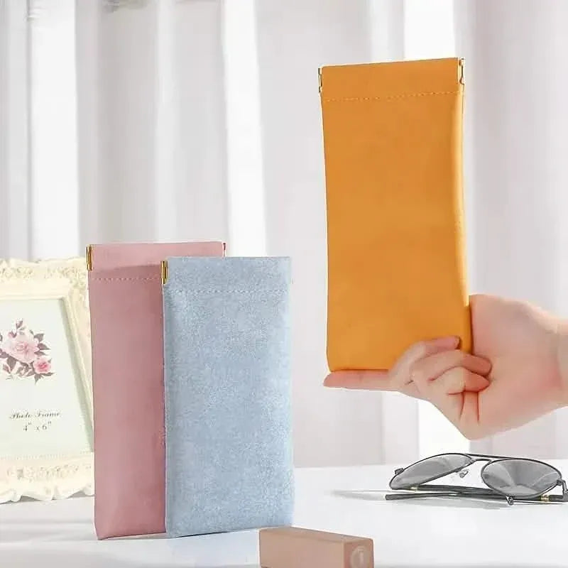 4-Pack: Soft PU Leather Reading Glasses Bag - A-1 Thread Vault