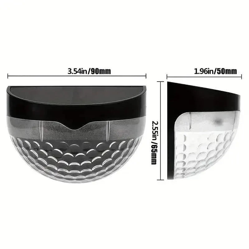 4-Pack: Solar Fence Lights Solar Deck Lights - A-1 Thread Vault