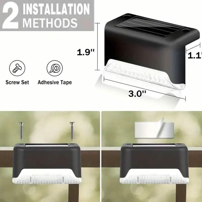 4-Pack: Solar Outdoor Garden Deck Lights - A-1 Thread Vault