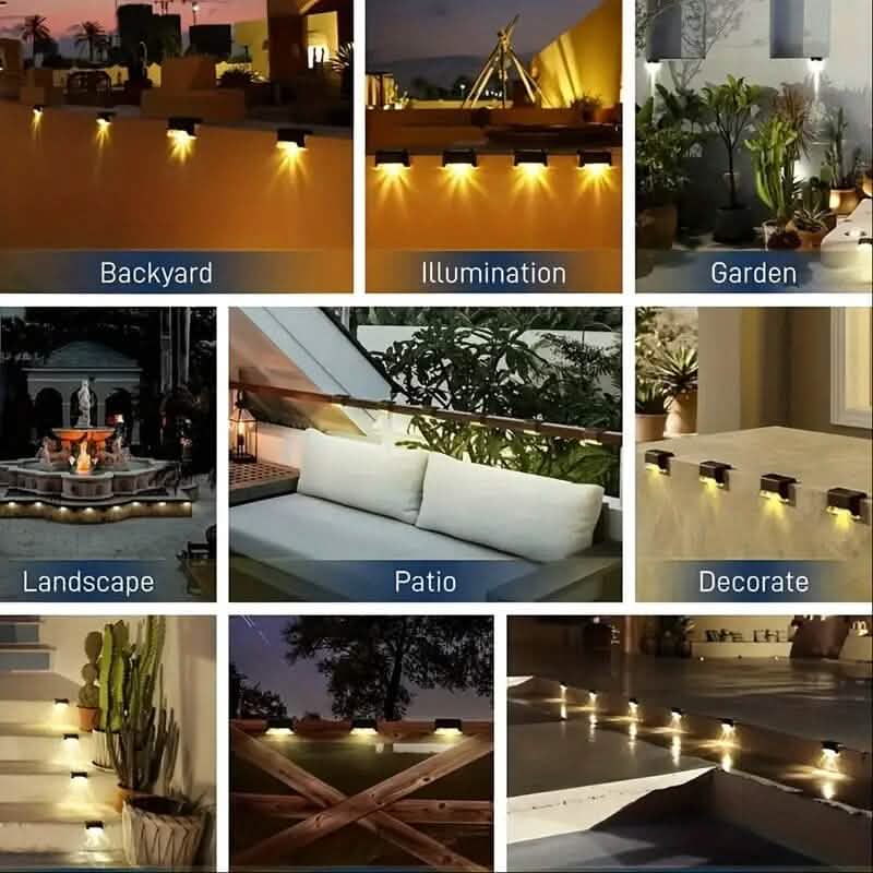 4-Pack: Solar Outdoor Garden Deck Lights - A-1 Thread Vault
