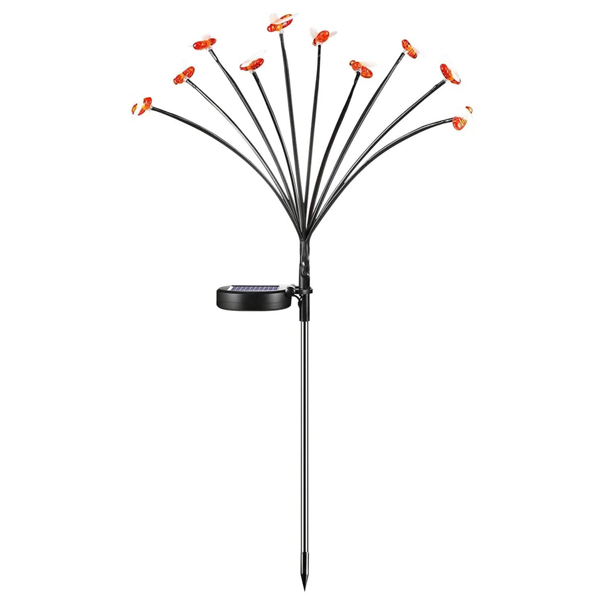 4-Pack: Solar Powered Stake Bee Light 2 Lighting Mode Lifelike Firefly - A-1 Thread Vault