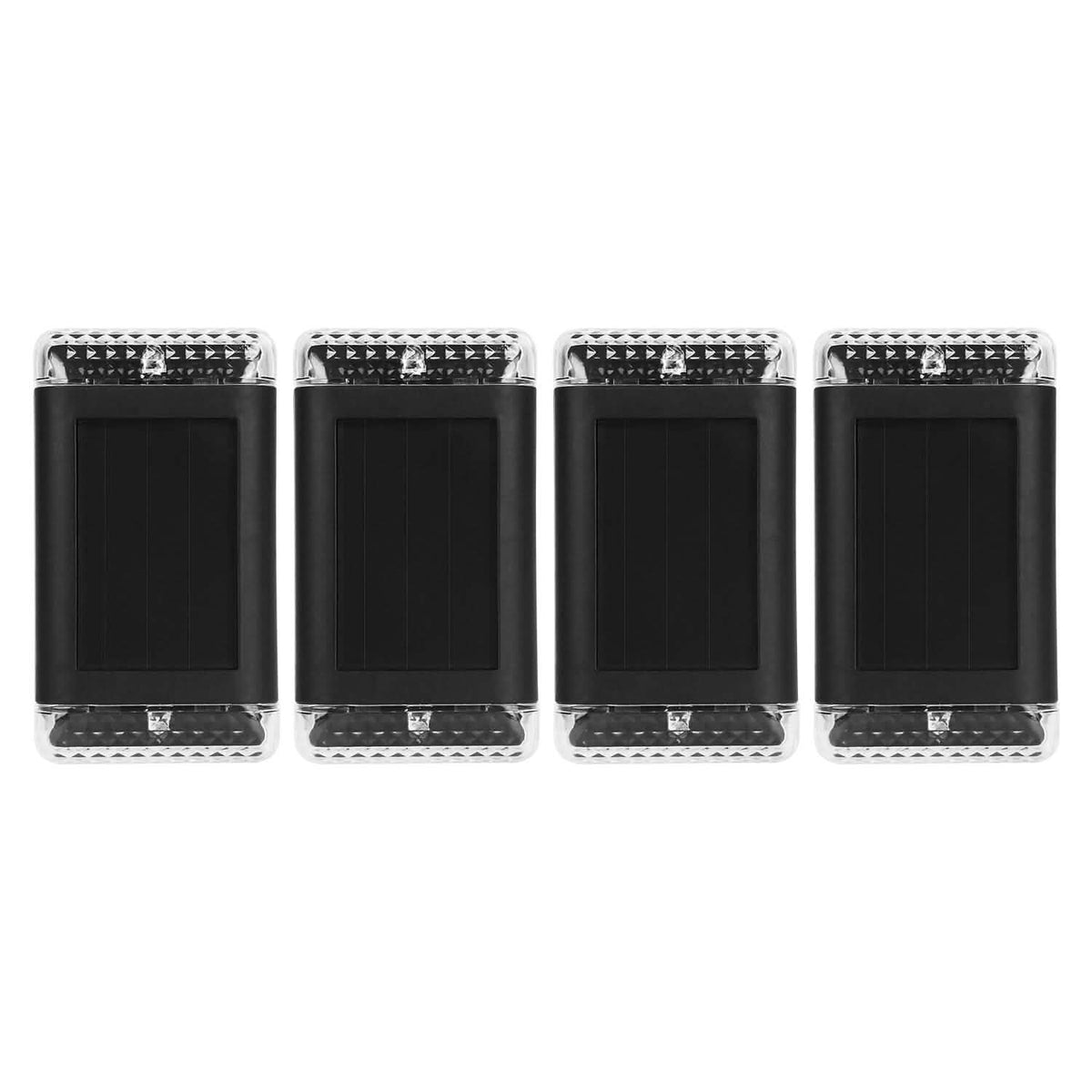 4-Pack: Solar Powered Wall Sconce Light IP55 Rechargeable Optical Sensor Lamp - A-1 Thread Vault