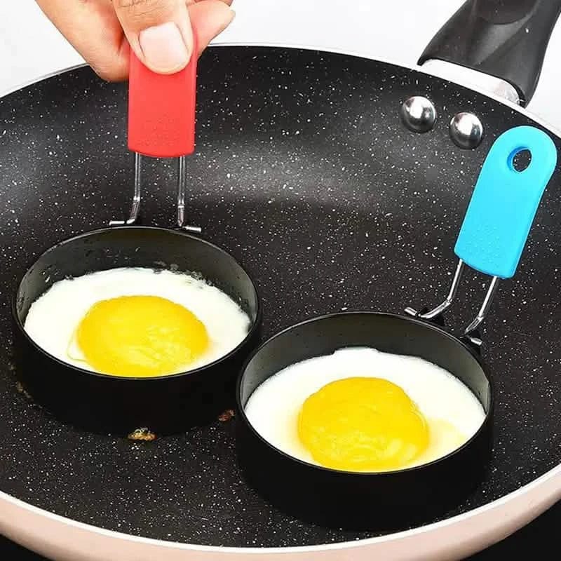 4-Pack: Stainless Steel Egg Non-Stick Omelet Ring - A-1 Thread Vault