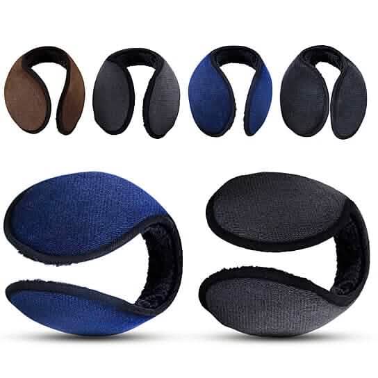 4-Pack: Unisex Ultra-Plush Fur Lined Windproof Plush Behind Head Earmuffs - A-1 Thread Vault